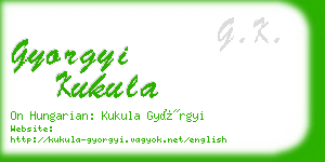 gyorgyi kukula business card